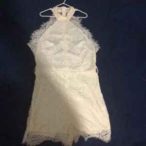 White lace romper
